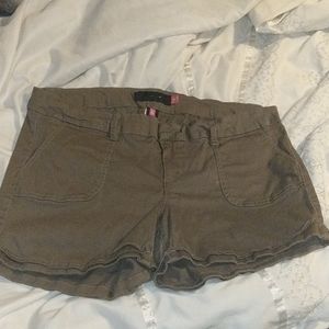 Torrid-Olive Sateen Shorts